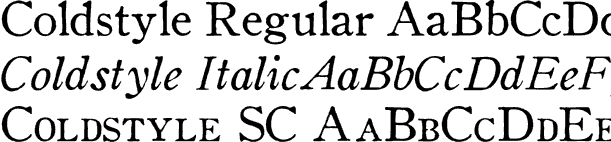 Coldstyle Font Poster #1