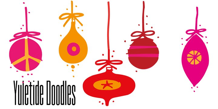 Yuletide Doodles Font Poster #1