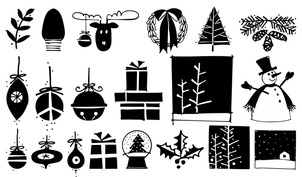 Yuletide Doodles Font Poster #1
