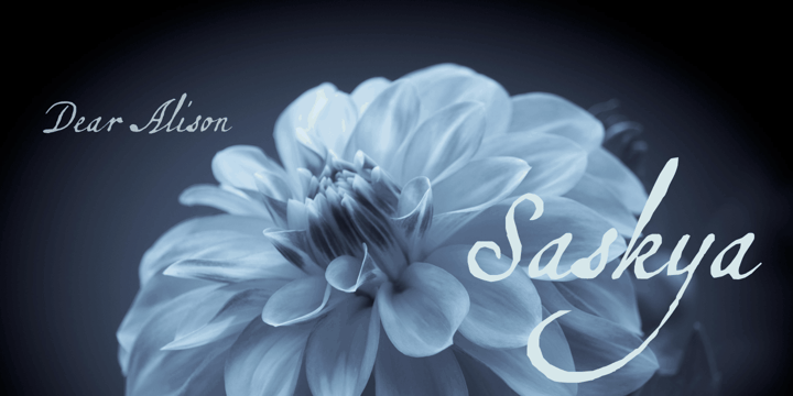 Saskya Font Poster #1