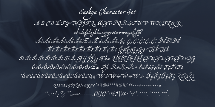 Saskya Font Poster #1