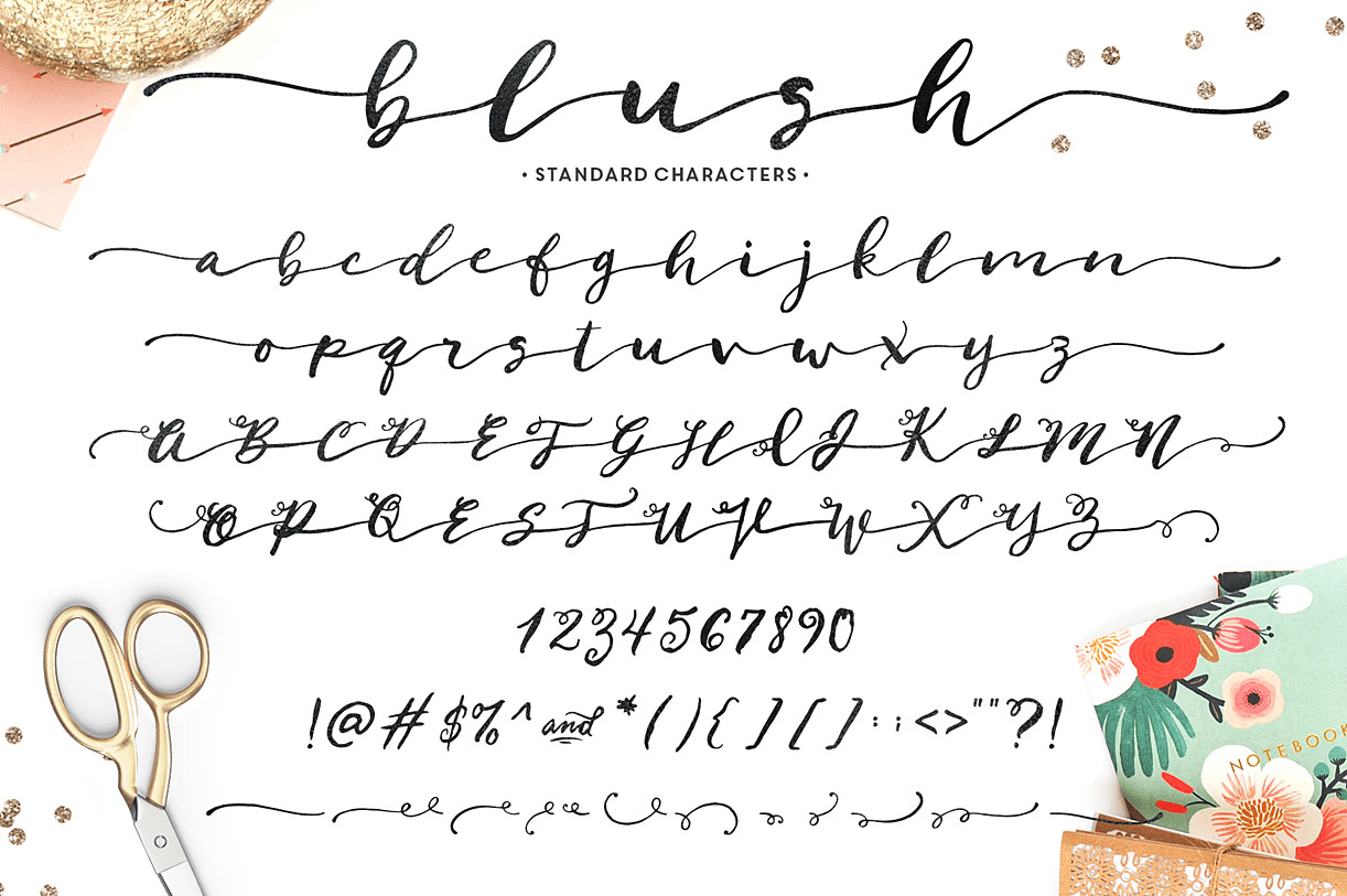 Blush Font Poster #1