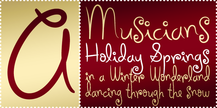Holiday Springs BTN Font Family Poster