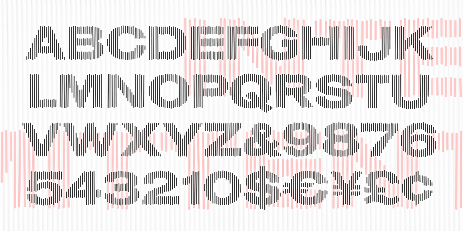 Intermittent Font Family Poster
