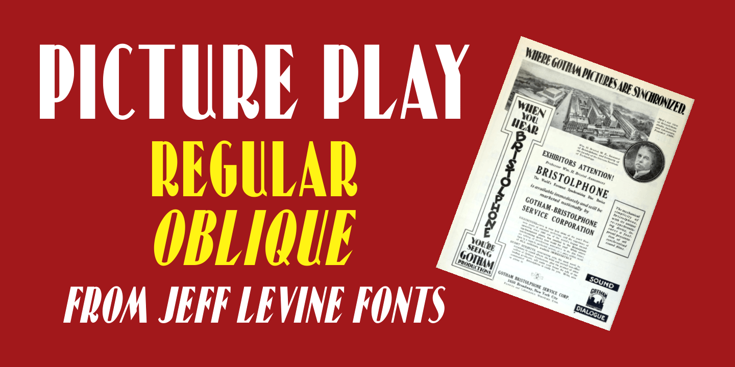 Picture Play Font Poster #1
