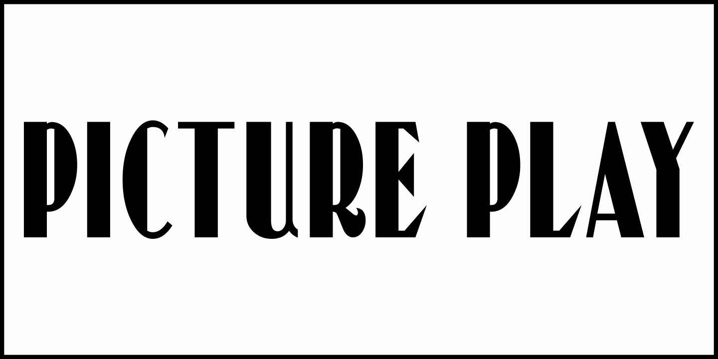 Picture Play Font Poster #1