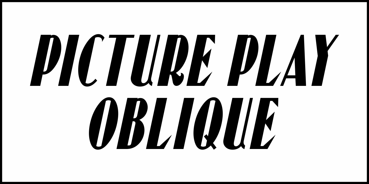 Picture Play Font Poster #1