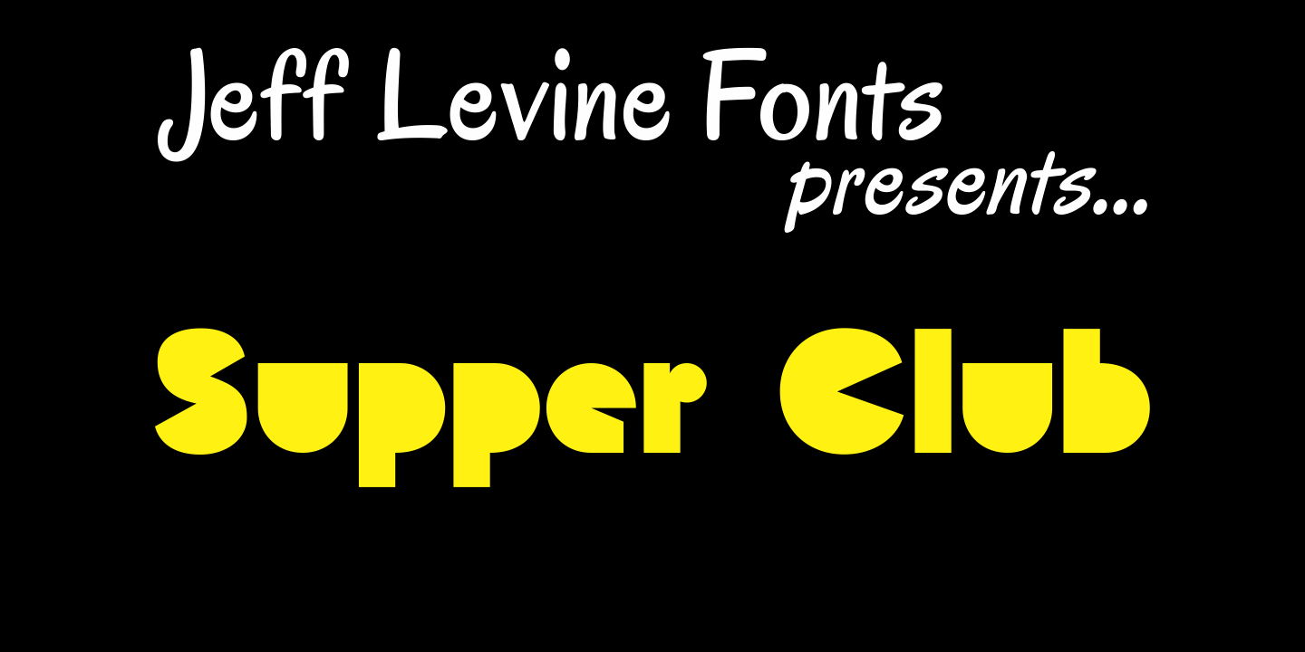Supper Club Font Family Poster