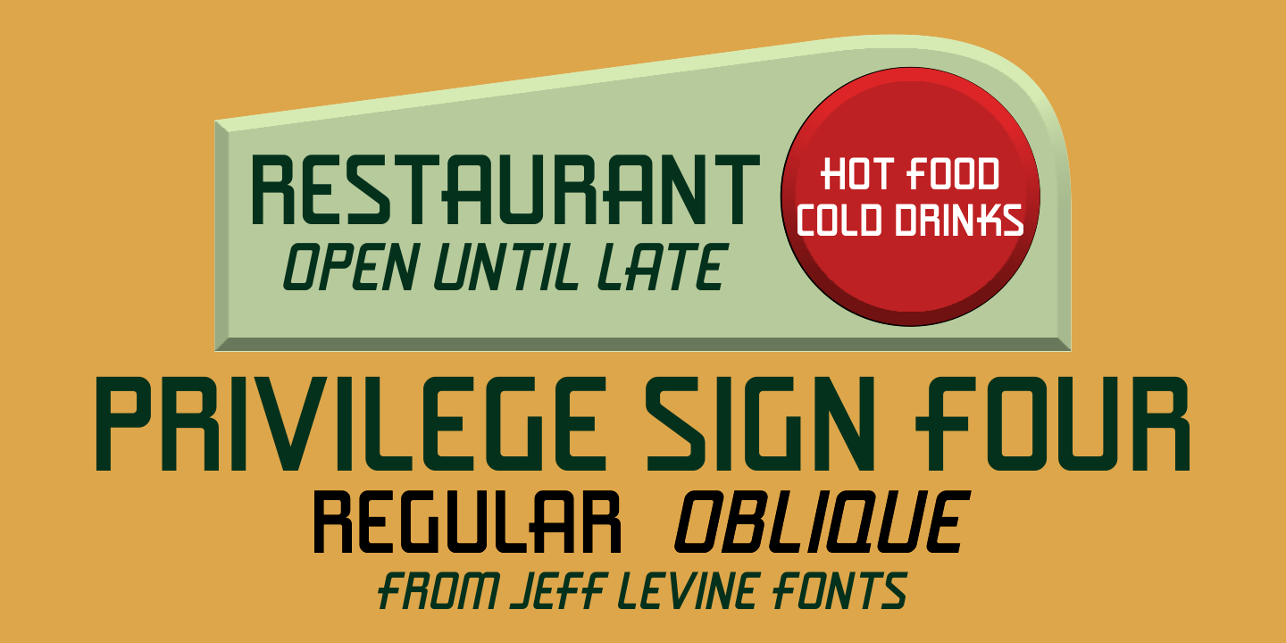 Privilege Sign Four JNL Poster