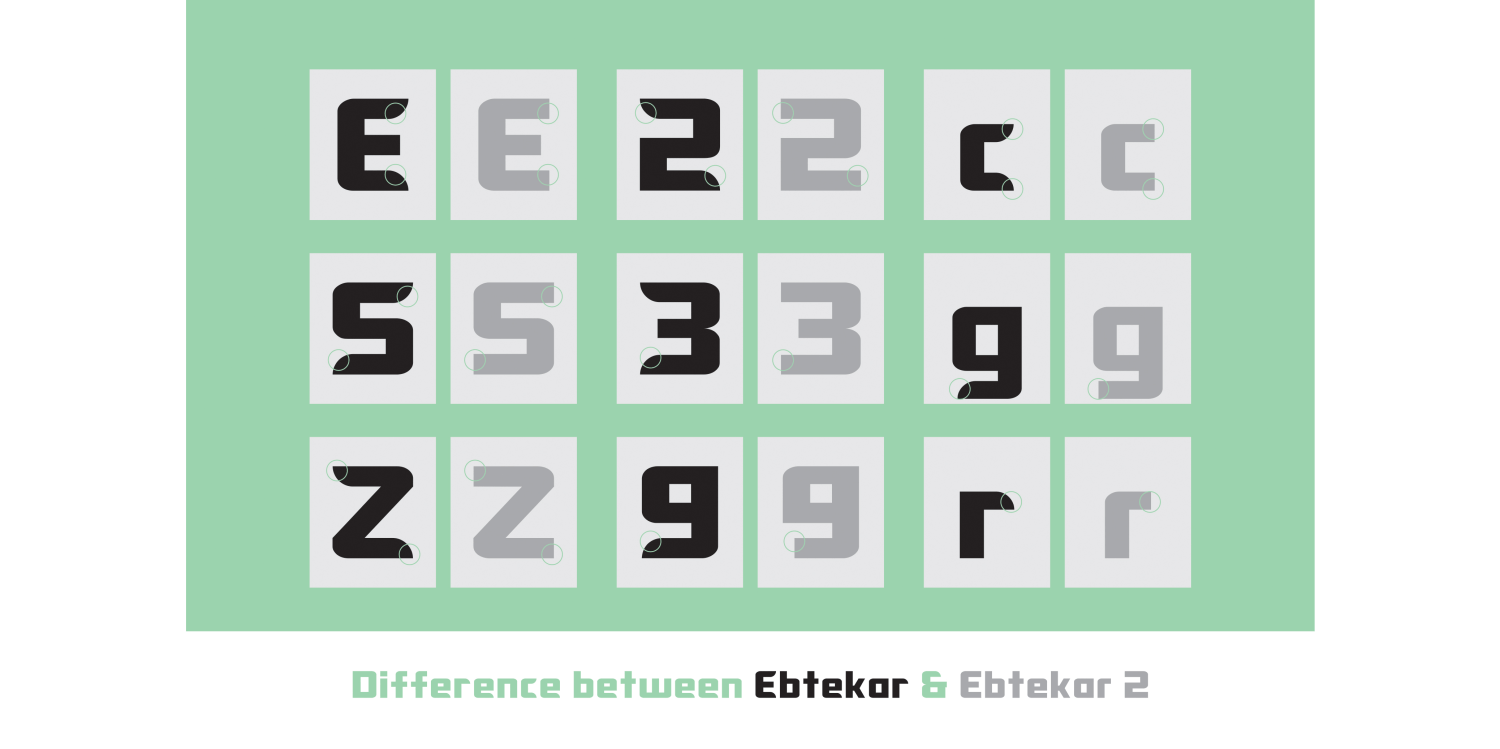 Ebtekar 2 Font Poster #1