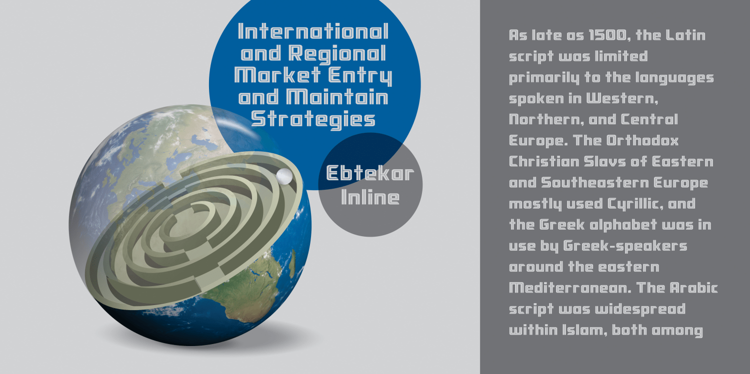 Ebtekar 2 Font Poster #1