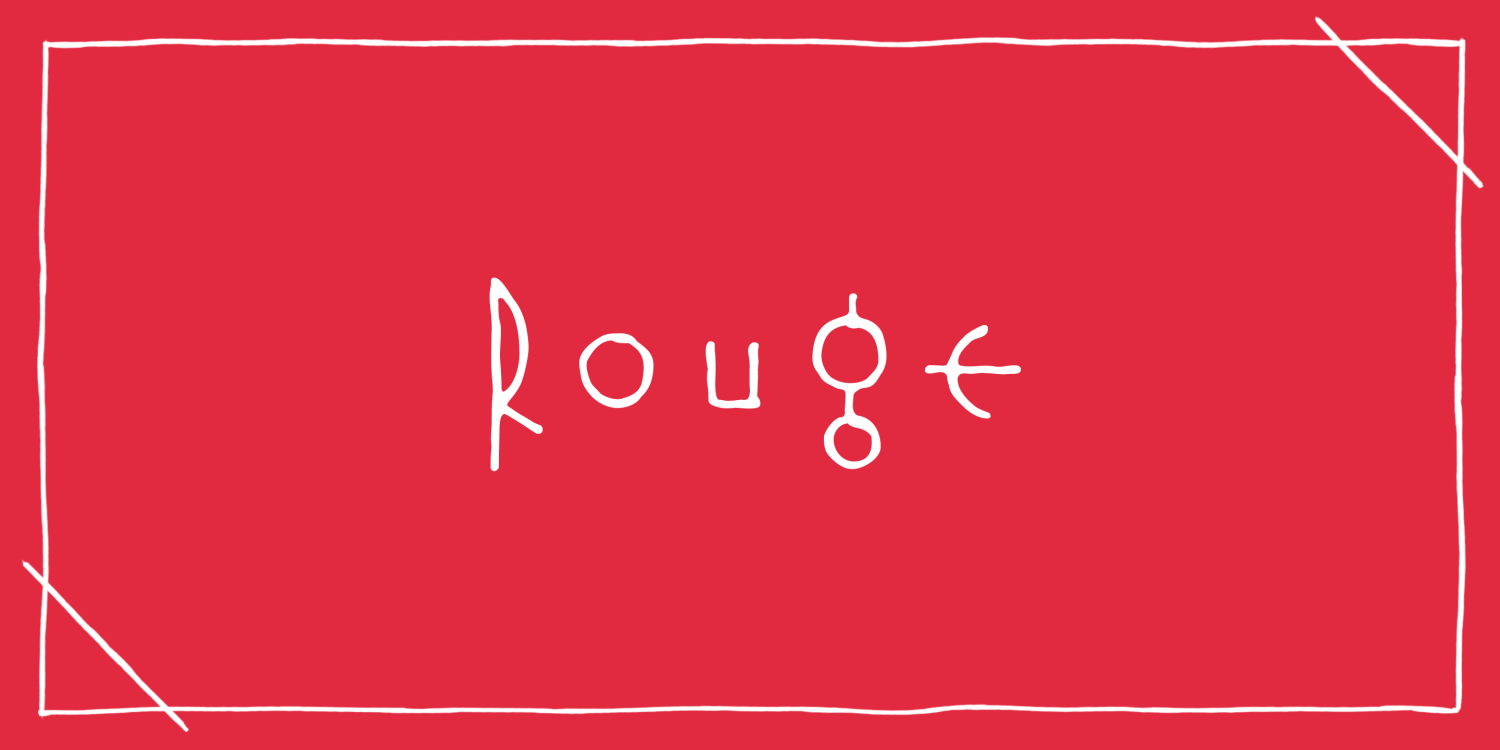 Rouge Font Poster