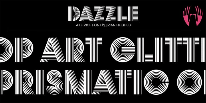 Dazzle Font Poster #1