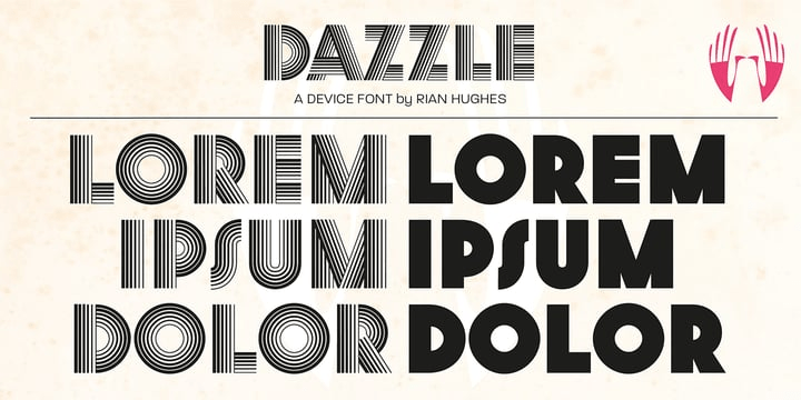 Dazzle Font Poster #1