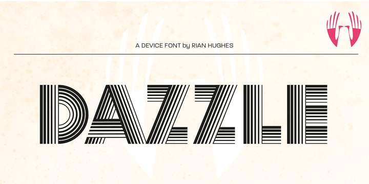 Dazzle Font Poster #1