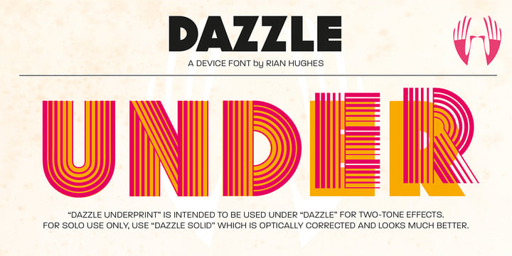 Dazzle Font Poster #1