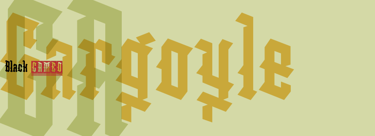 Gargoyle Font Poster #1