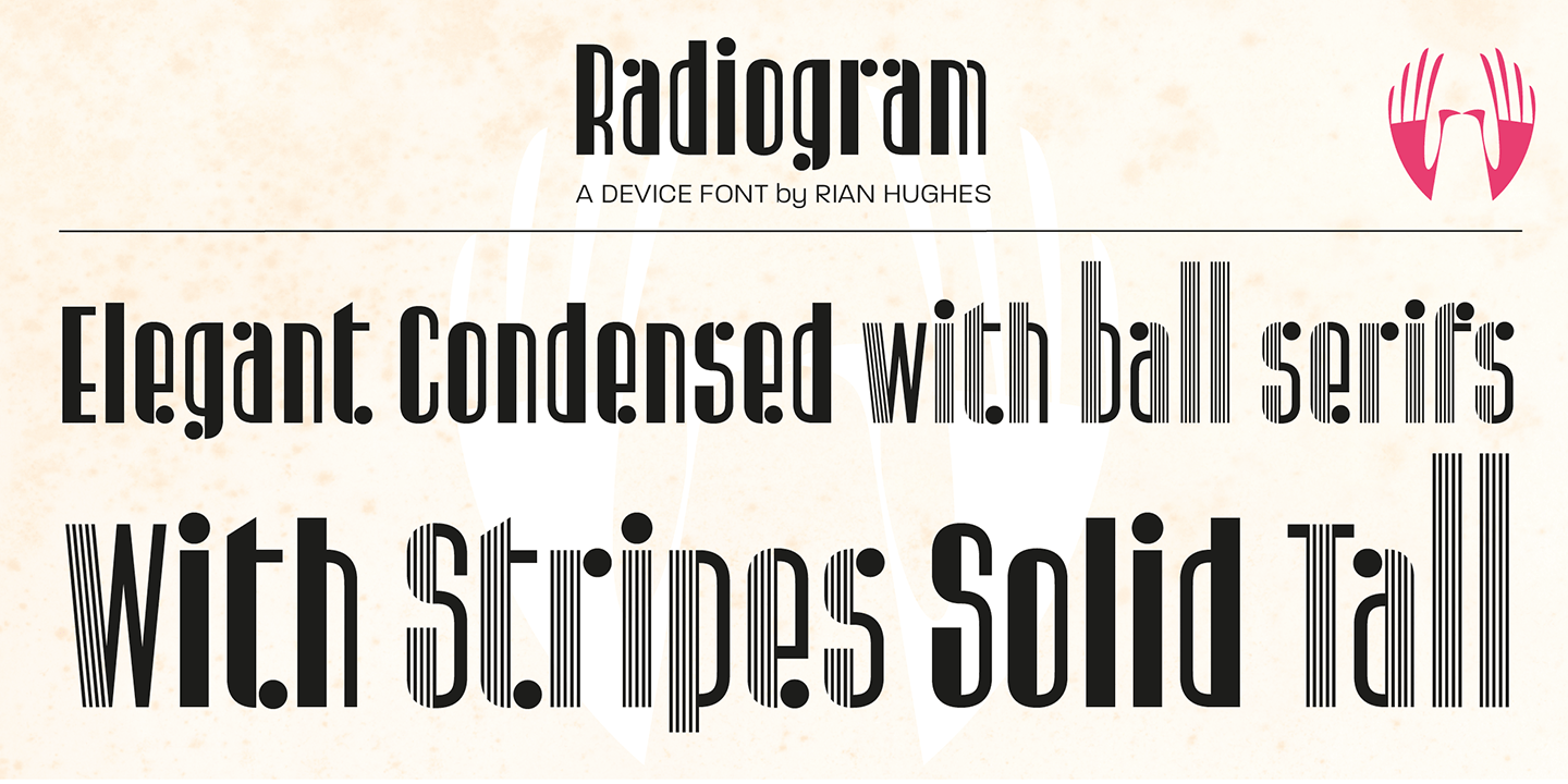 Radiogram Font Poster #1