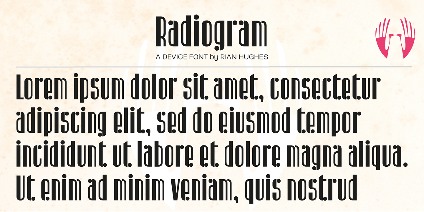 Radiogram Font Poster #1
