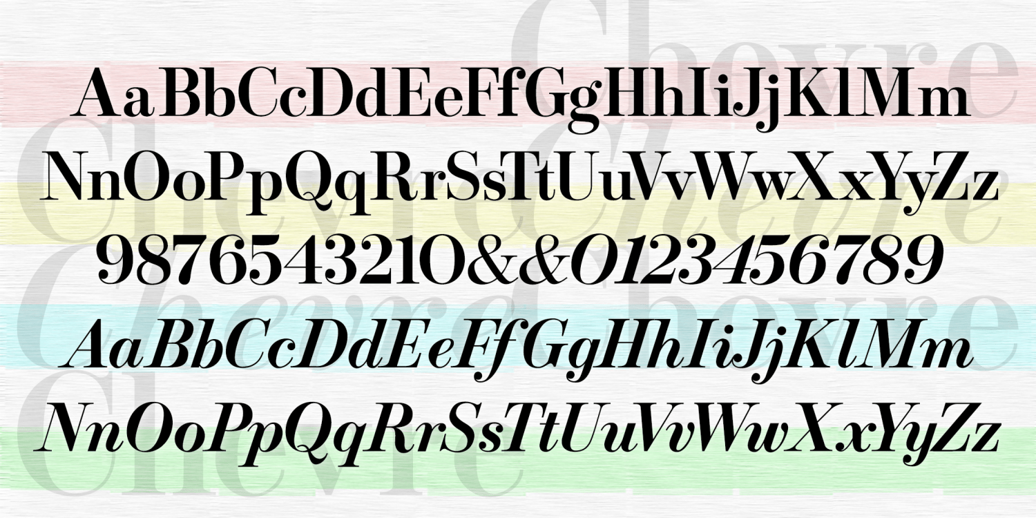 Chevre Italic Font Poster #1