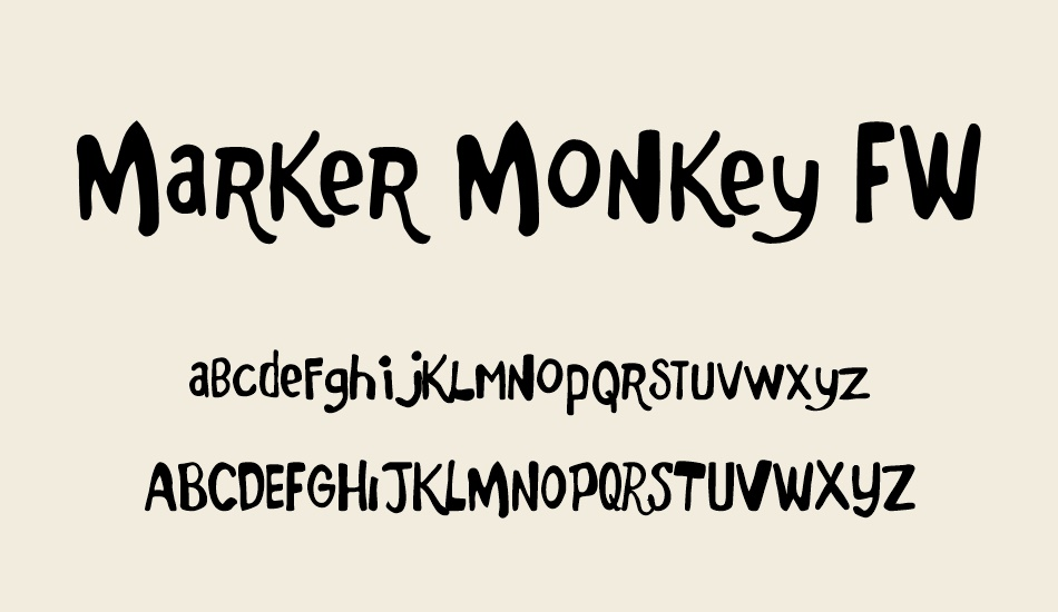 Marker Monkey Font Family Poster