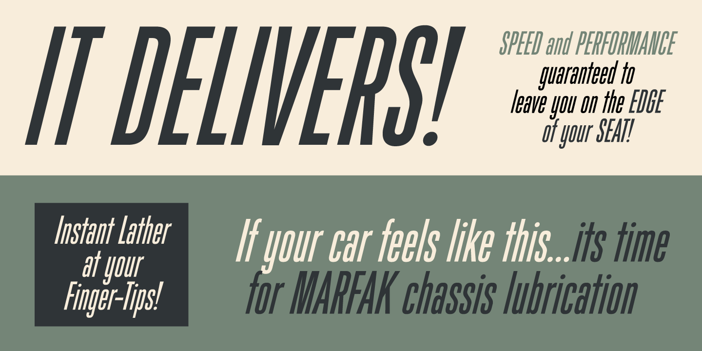 Filmotype Escort Font Poster #1