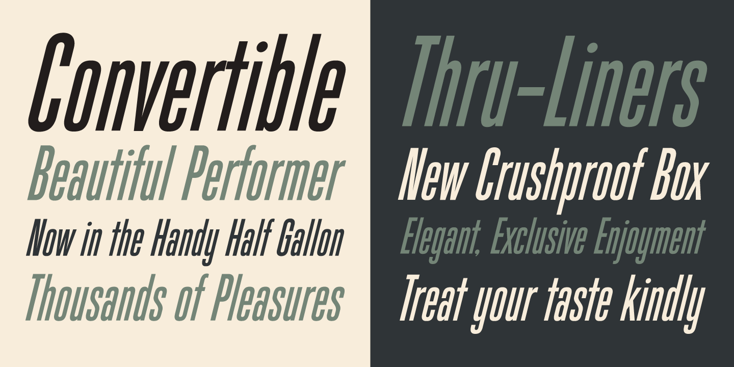 Filmotype Escort Font Poster #1