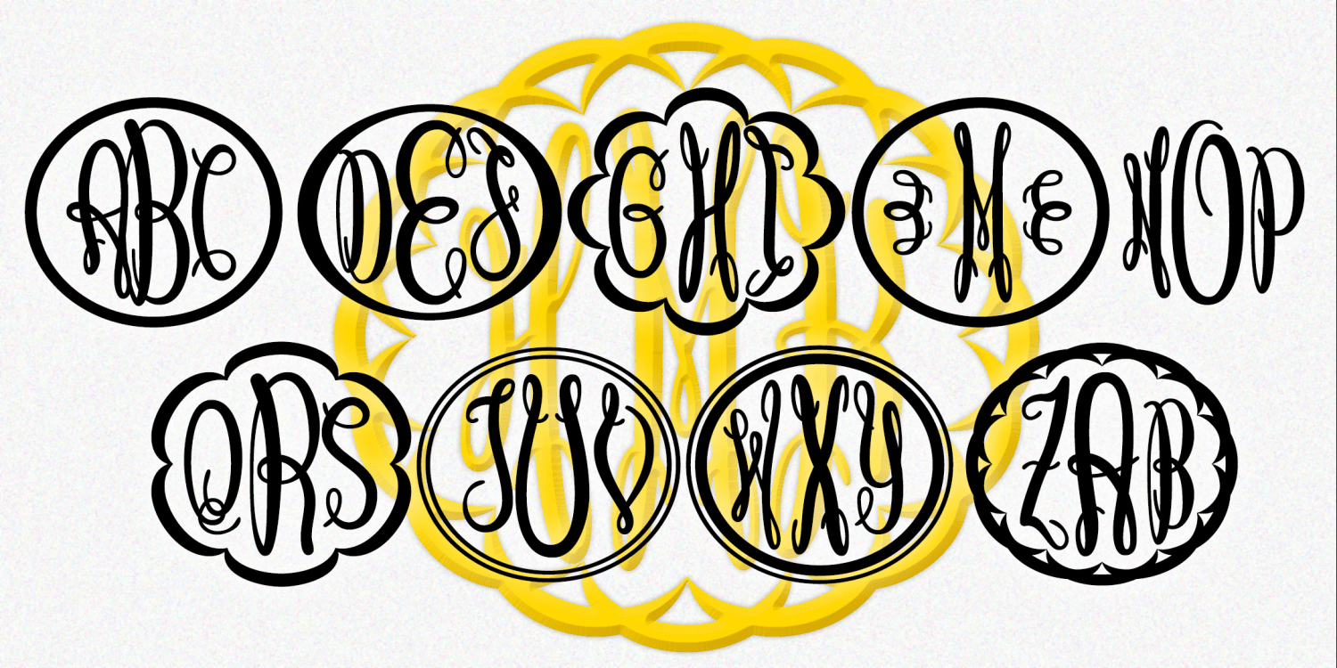 Keepsake Monograms Font Poster #1