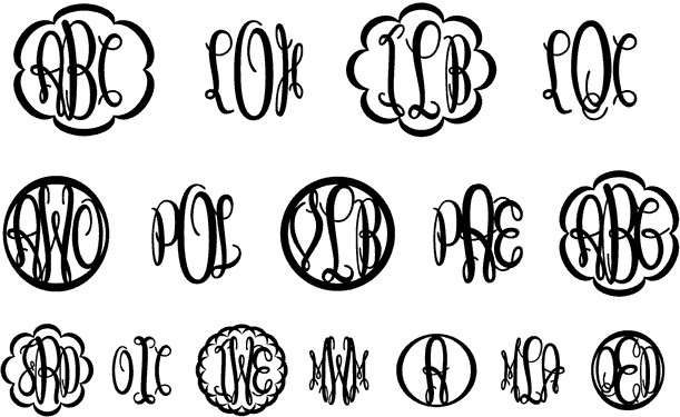 Keepsake Monograms Font Poster #1