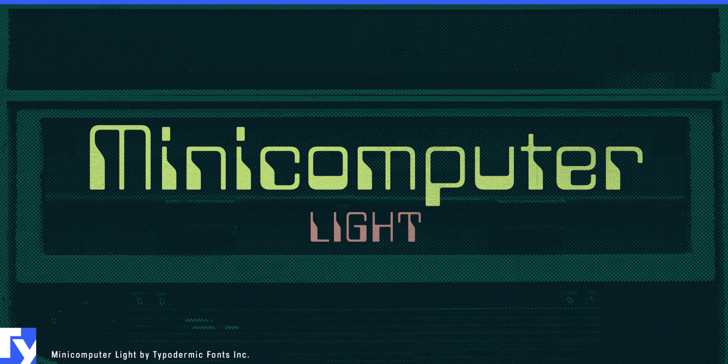 Minicomputer Lt Font Poster #1