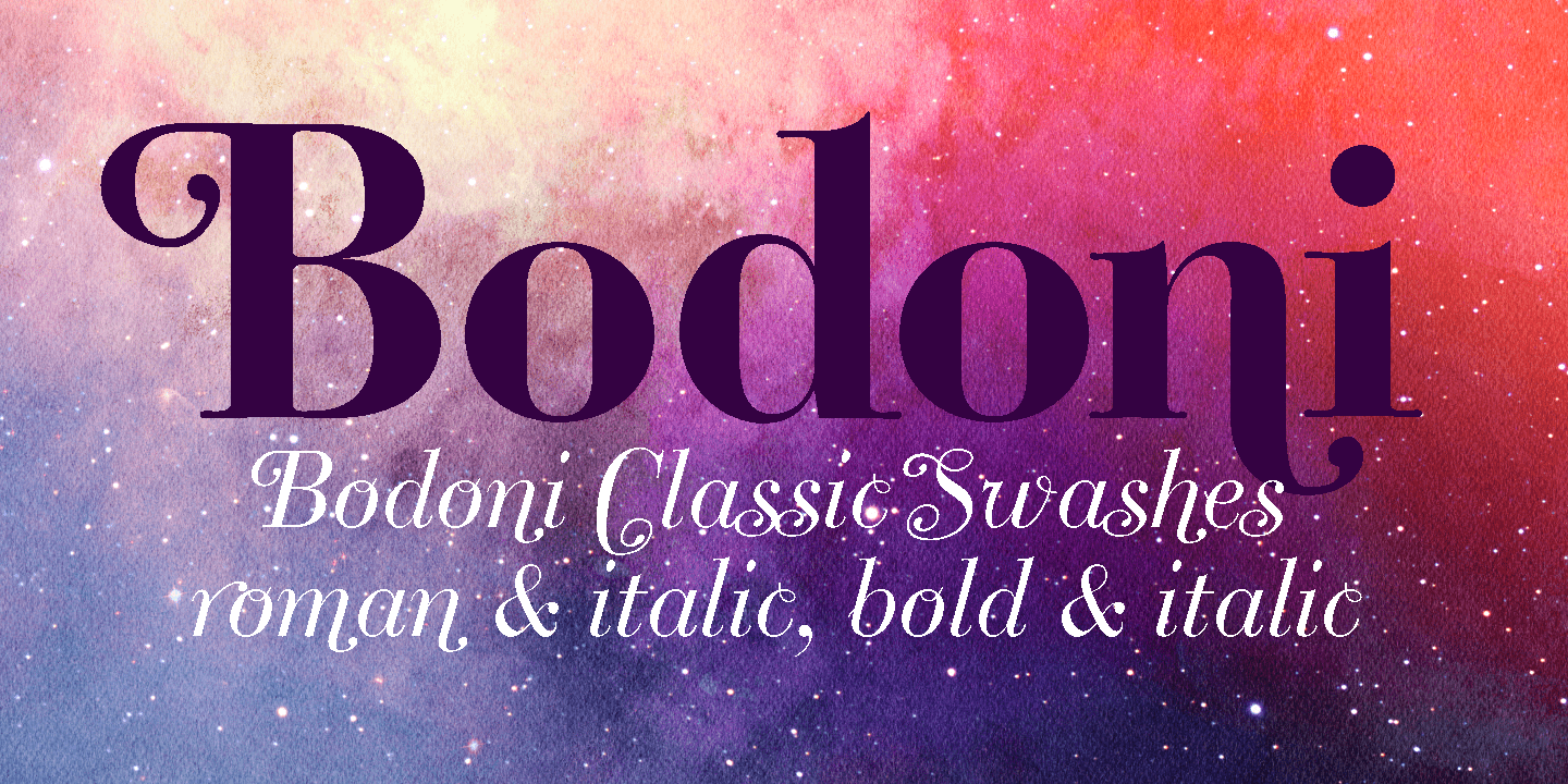 Bodoni Classic Font Poster #1