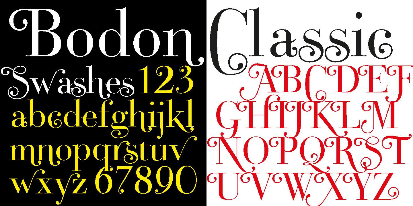 Bodoni Classic Font Poster #1