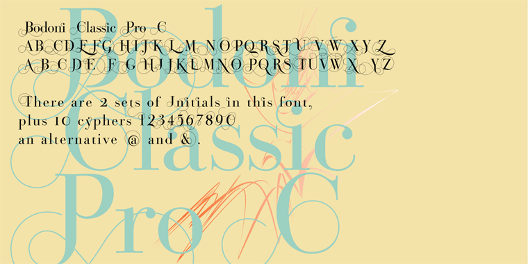 Bodoni Classic Pro Font Poster #1