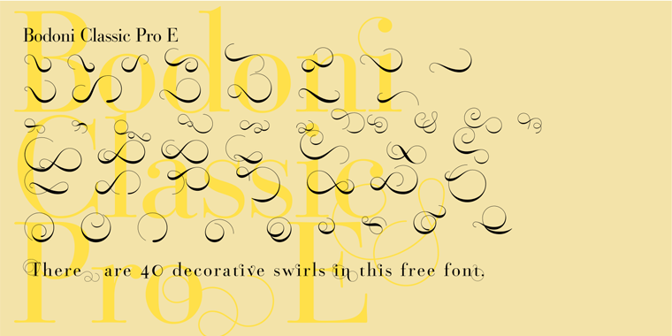 Bodoni Classic Pro Font Poster #1