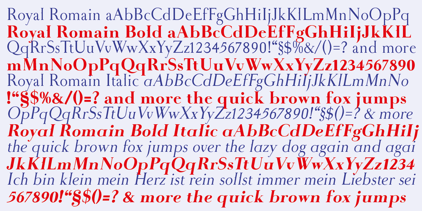 Royal Romain Font Poster #1