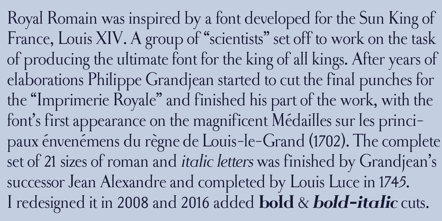 Royal Romain Font Poster #1