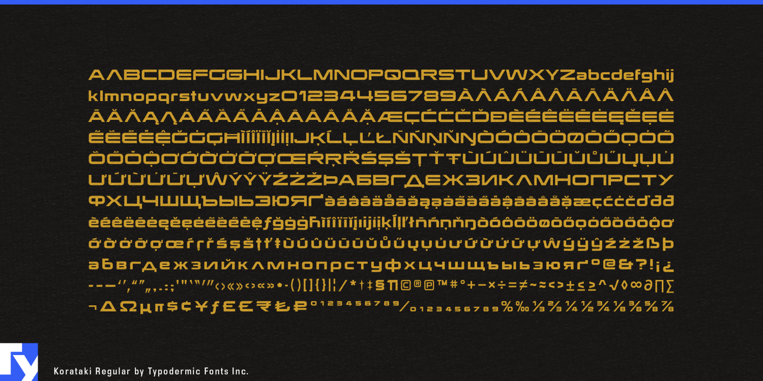 Korataki Font Poster #1
