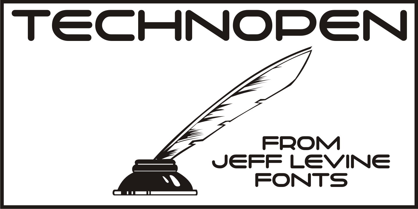 Technopen Font Family Poster