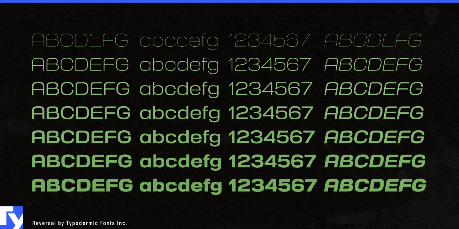 Reversal Font Poster #1