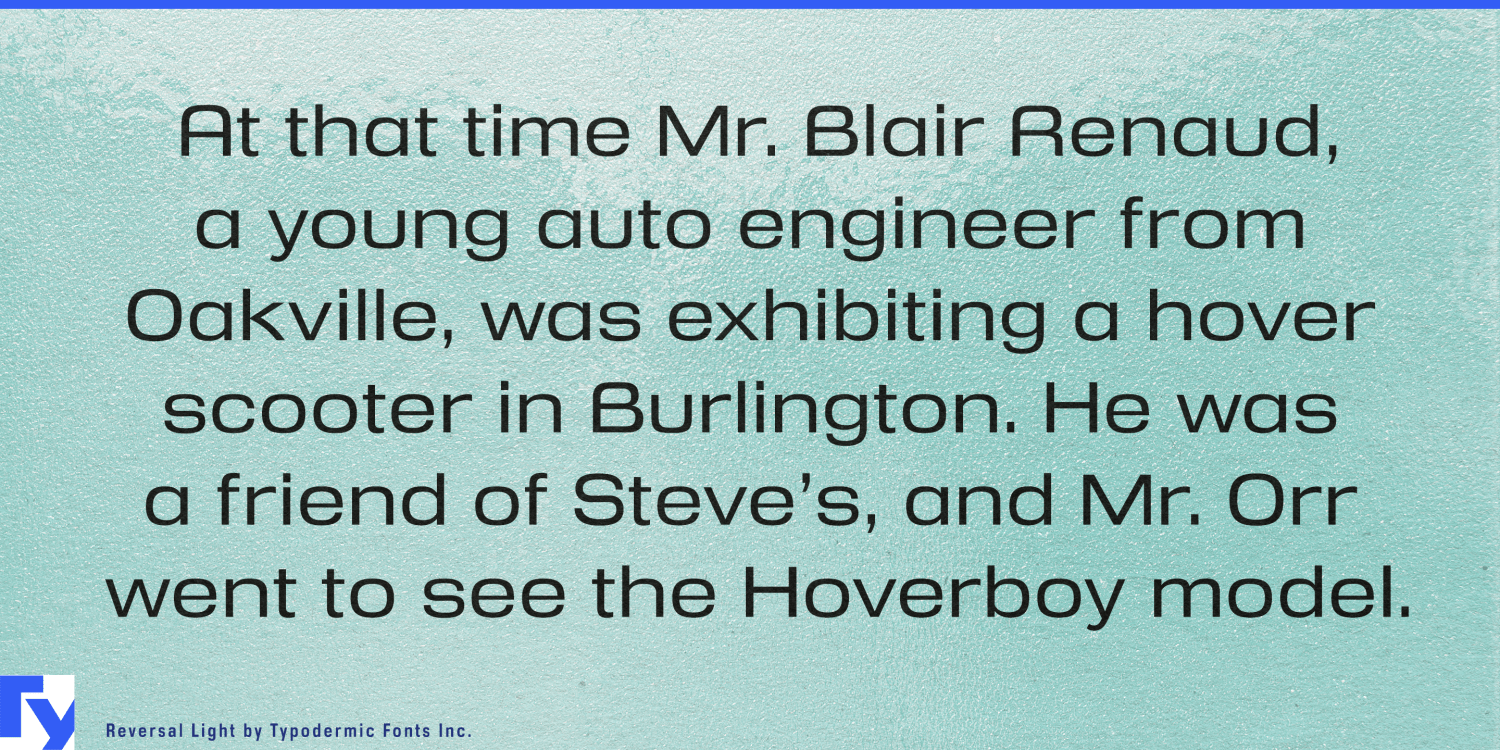 Reversal Font Poster #1