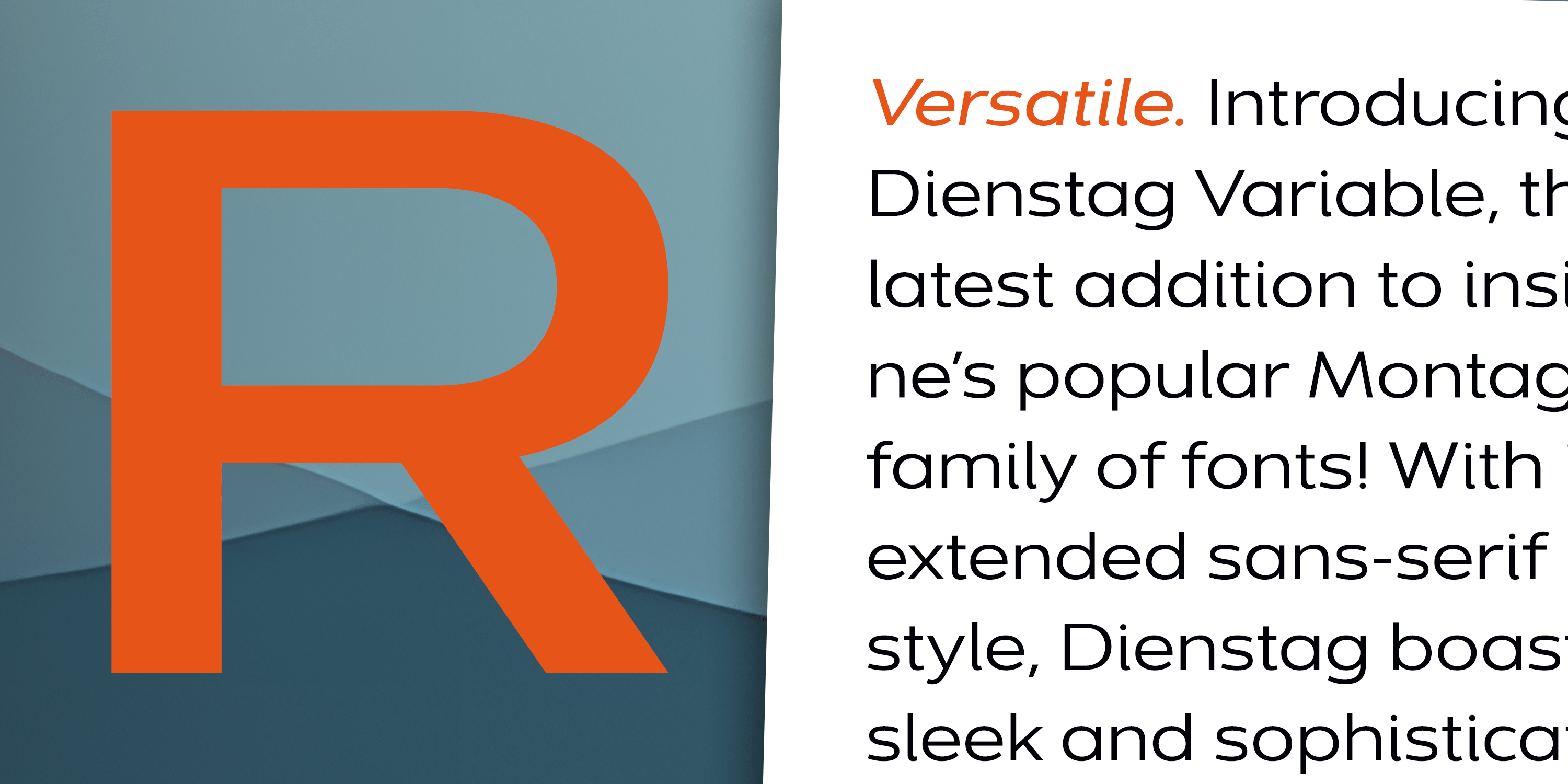 Dienstag Font Poster #11