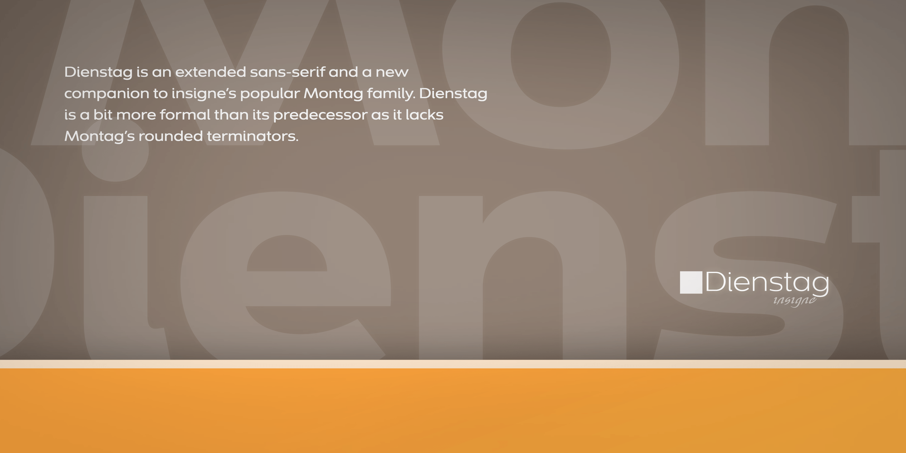 Dienstag Font Poster #7