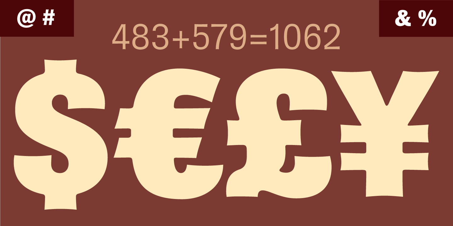 Brown Gothic Font Poster #1
