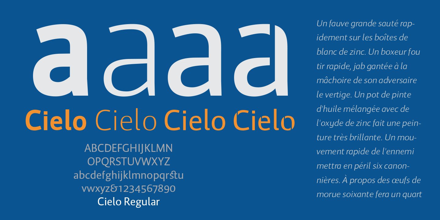 Cielo Font Poster #1