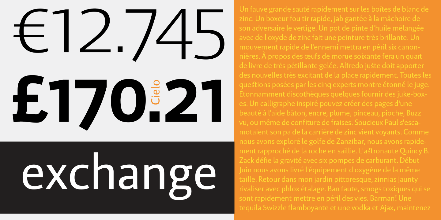 Cielo Font Poster #1