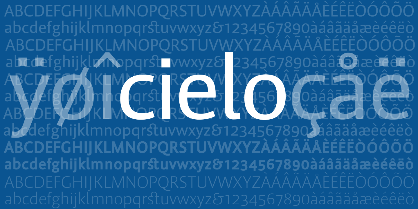 Cielo Font Poster #1