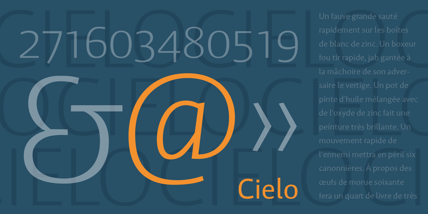 Cielo Font Poster #1
