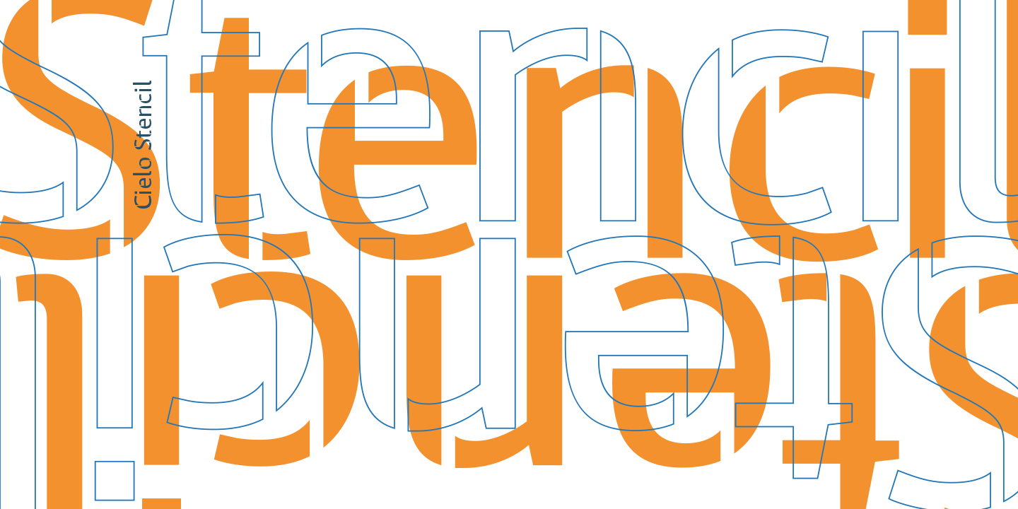 Cielo Font Poster #1