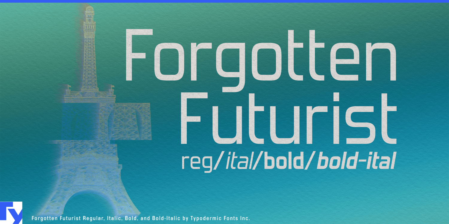 Forgotten Futurist Bold Italic Font Poster #1