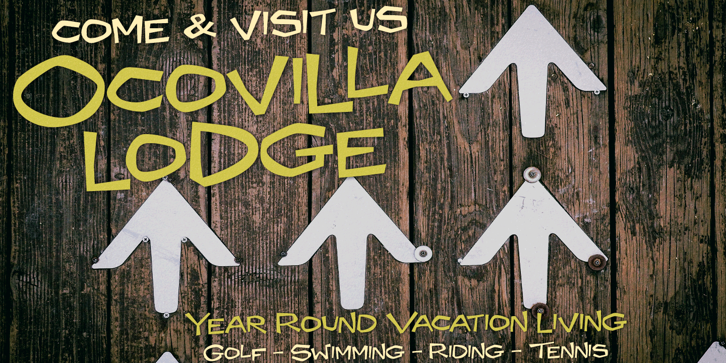 Ocovilla Font Poster #1